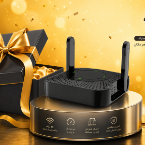 مودم همراه و رومیزی Naztech 4G-LTE مدل Hope N300 - سفید و سیاه (با ظرفیت باتری 4000mAh)